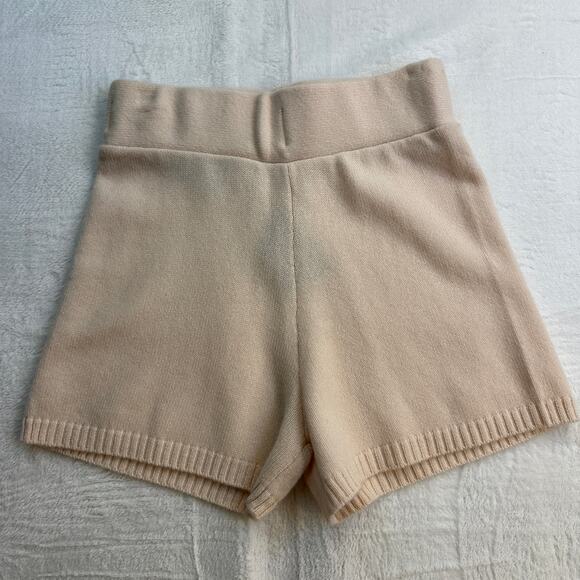 Lisa Yang Winnie Shorts 100% Cashmere Pearl Warm Cream Size 0 Extra Small NWT - Picture 13 of 15